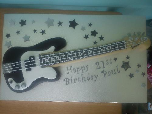Cake Guitar - Fender Guitar made out of cake! Tasty!