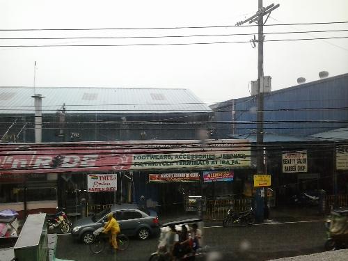 Flood because of Ferdie - The rain outside the clinic.