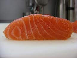 salmon sashimi - yummy