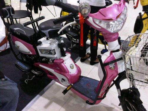 electric bicycle - It's pink and cool.