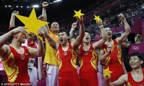 China Gymnastic Team - China just won the team competition at the London 2012 Olympics with a star and error free performance - securing the Gold medal in the process. China Gymnastic Team - China just won the team competition at the London 2012 Olympics with a star and error free performance - securing the Gold medal in the process.