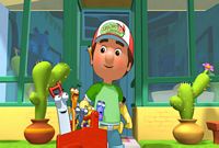 Handy Manny - http://www.mickeynews.com/pressrelease/TV/tn_HandyManny.jpg  Handy Manny on Playhouse Disney  Wilmer Valderrama voices the character Handy Manny.