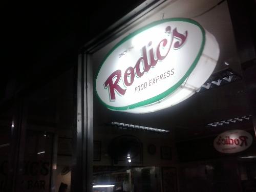 Rodic's - This is its sign outside the place Rodic's - This is its sign outside the place