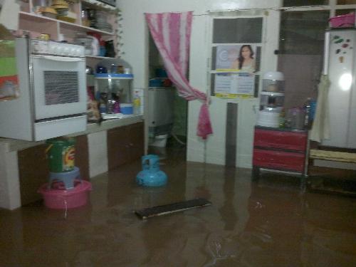 Flood - The water inside my house.