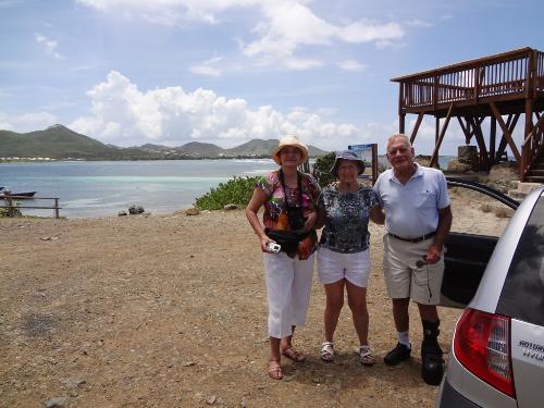 Resort friends - It is easy to make friends at a resort. These friends took us for a trip around the island. My friend took a picture of me with our new friends at the french side of St. Martin.