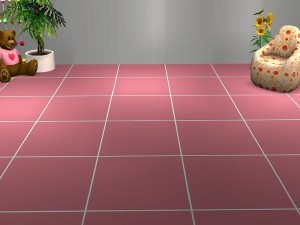Floor - Floor with pink tiles