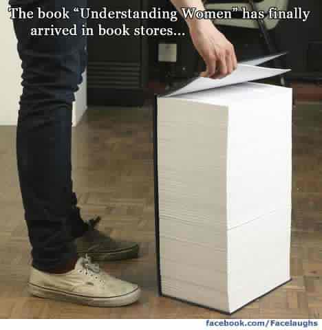 understanding women - A picture of a supposed book about understanding women.