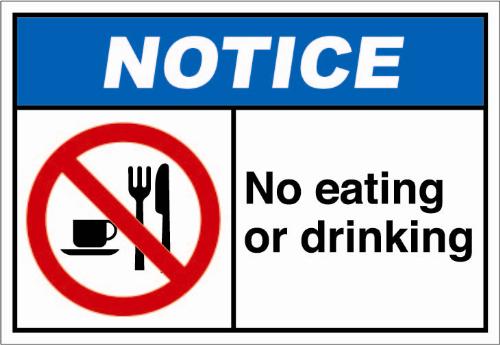 Eat & Drink - Not Allowed Here - eating, drinking, not allowed