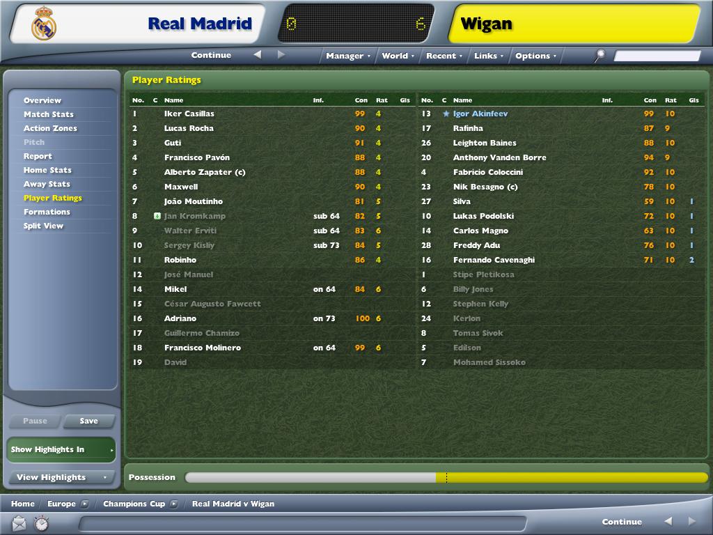 My Wigan FM06 Game - Beat that!