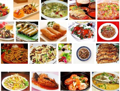 Chinese food - many kinds of delicious Chinese food