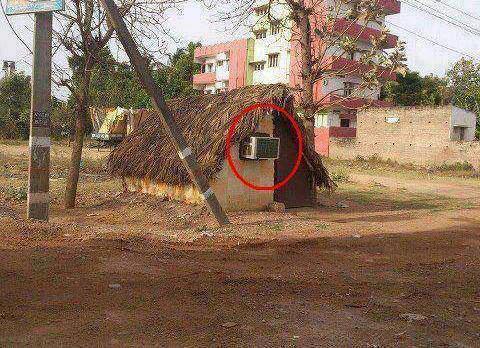 air conditioner in hut - one can see air conditioner in this hut that runs on free electricity air conditioner in hut - one can see air conditioner in this hut that runs on free electricity