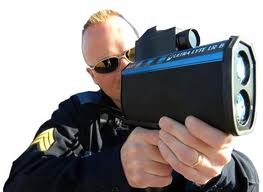 cops with radar guns - ticket for over speeding