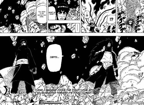 Obito and Madara - I really like how Madara made his appearance in Naruto&#039;s fight! 