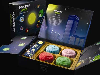 Angry Birds Mooncakes - After looking at it, I just could not bear to it. Could you?