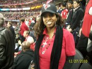 get it falcons - at the Falcons-Saints game