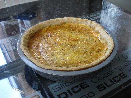 Cheese & Egg Flan - My Creation! - My latest cheese and egg flan. Love it!
