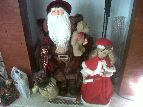 Santa Claus - Santa Claus came out from the chimney.HoHoHo