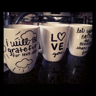 Coffee Mugs - Here is a picture of the coffee mugs my daughter will be making for her teachers this year.