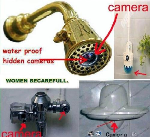 hidden camera in bathroom - some are fitting this in toilets, bathrooms and misuse the pictures/videos