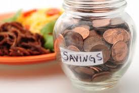 savings from food budget - I saved 40% from our food budget.