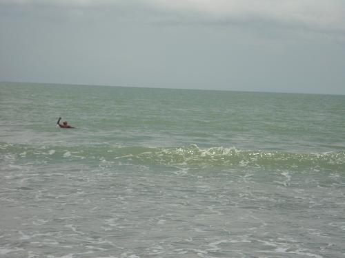 Man_Beach - Fisherman in action.