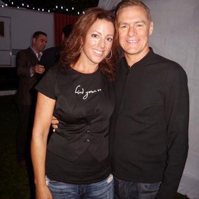 BA with Sarah McLachlan at Voices In The Park bene - Bryan Adams with Sarah McLachlan at Voices In The Park benefit concert, Vancouver on 19th Sept, 2012