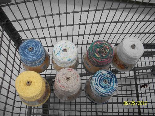 Yarn Choices - Here are my yarn choices for the dishcloths let me know what you all think of them.