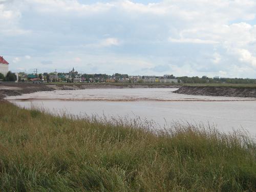 Petitcodiac Tidal Bore Moncton, New Brunswick - Photo was taken by one of my sons. Couldn't convince him to put it on the site here himself this evening.
