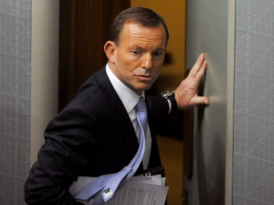The Mad Monk - Tony Abbott being ejected from Parliament - or was it Tony Abbott watching his wife speak in his defence?