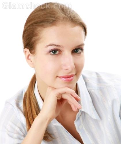 A women photo after applying oil - A lovely business women 