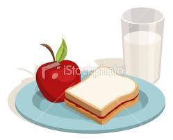 Peanut butter sandwich and warm milk... - Delicious and healthy.