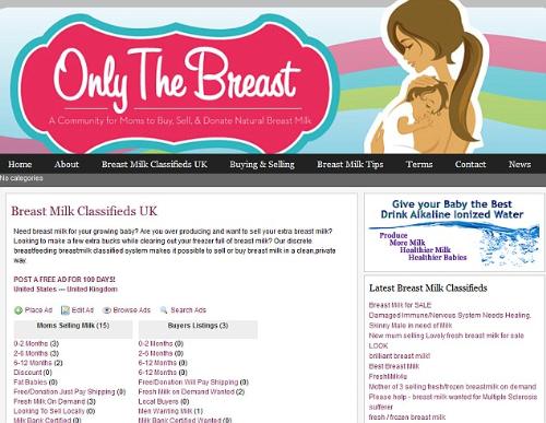 Breast Milk for Sale - Women from UK and US are selling breast milk online.