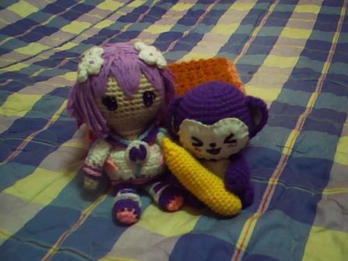 Crocheted Plushies - I crochet dolls such as human dolls to animal dolls. Because crocheting is very flexible, almost anything can be made from it. I own these dolls by the way.