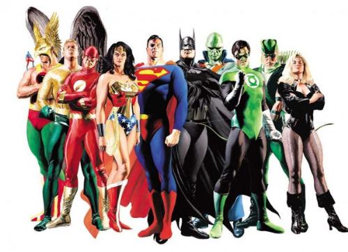 Justice league of America - A picture featuring the well known characters of the justice league