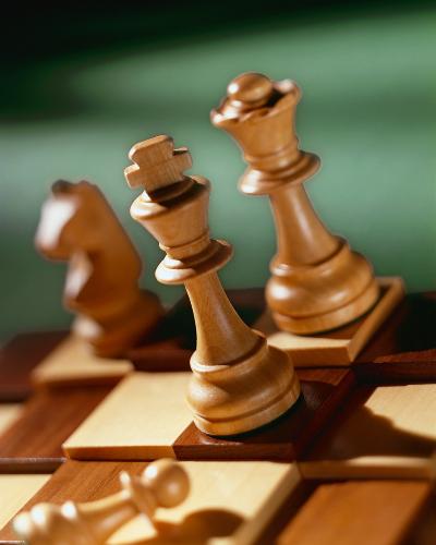 Chess - A picture of a position in a chess game.