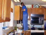 My husband painted our kitchen - It´s a blessing to have husband that enjoys helping their wives with their problems.