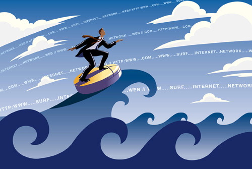 internet surfing - Just some guy which is surfing on the internet