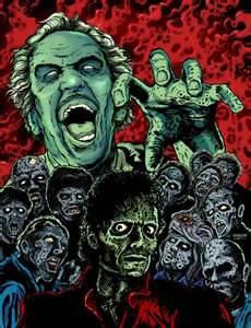 Overrun by Zombies - zombies come out of cemetary&#039;s