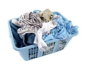 Laundry in my basket - My laundry basket full