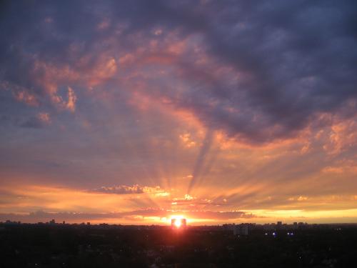 a beautiful sunset - this is a picture of beautiful sunset.. a romantic sunset..
