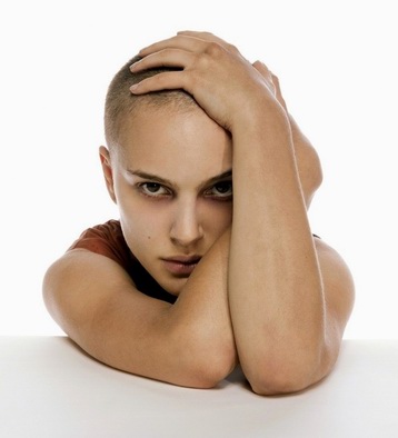 Natalie Portman - Natalie Portman with bald hair