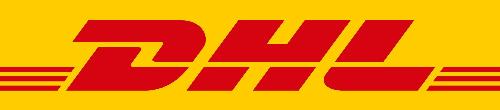 DHL Logo - company logo of DHL, which has a track record of delayed shipments