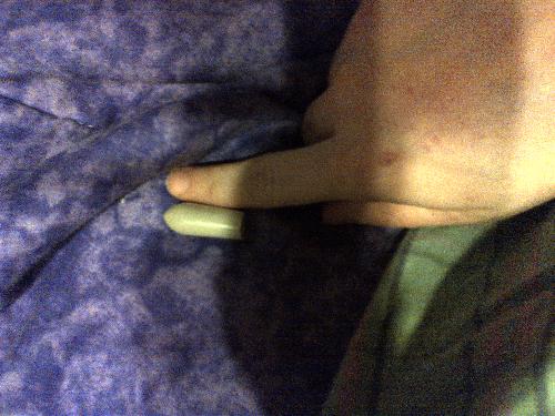 comparison - My finger for comparison.