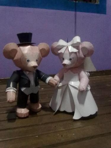 the wedding bears - done by a friend