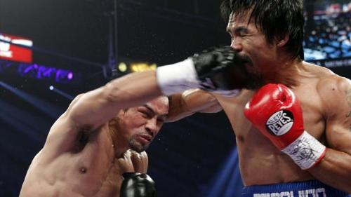 Monster punch by Marquez - That punch that puts Pacquiao down on the 6th Round