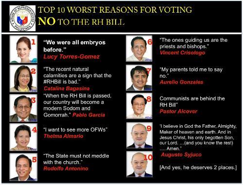 top 10 NO  - worse reasons for voting against