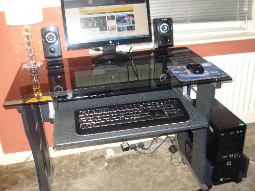 New Computer Desk Assembled - My New Computer Desk - Love It!