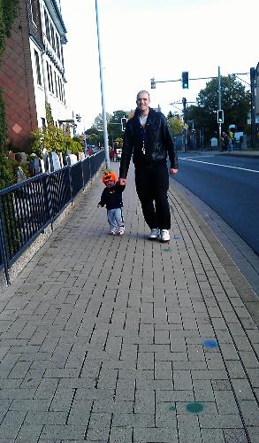 dad & me - Hands in hands while walking..