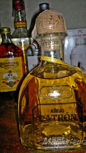 Anejo Patron Tequila - Based on market price, a 750ml bottle is around Php 2,500.