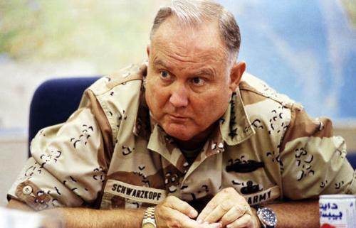 Retired US General Norman Schwarzkopf - The man instrumental in driving the Iraqis out of Kuwait in 1991.
